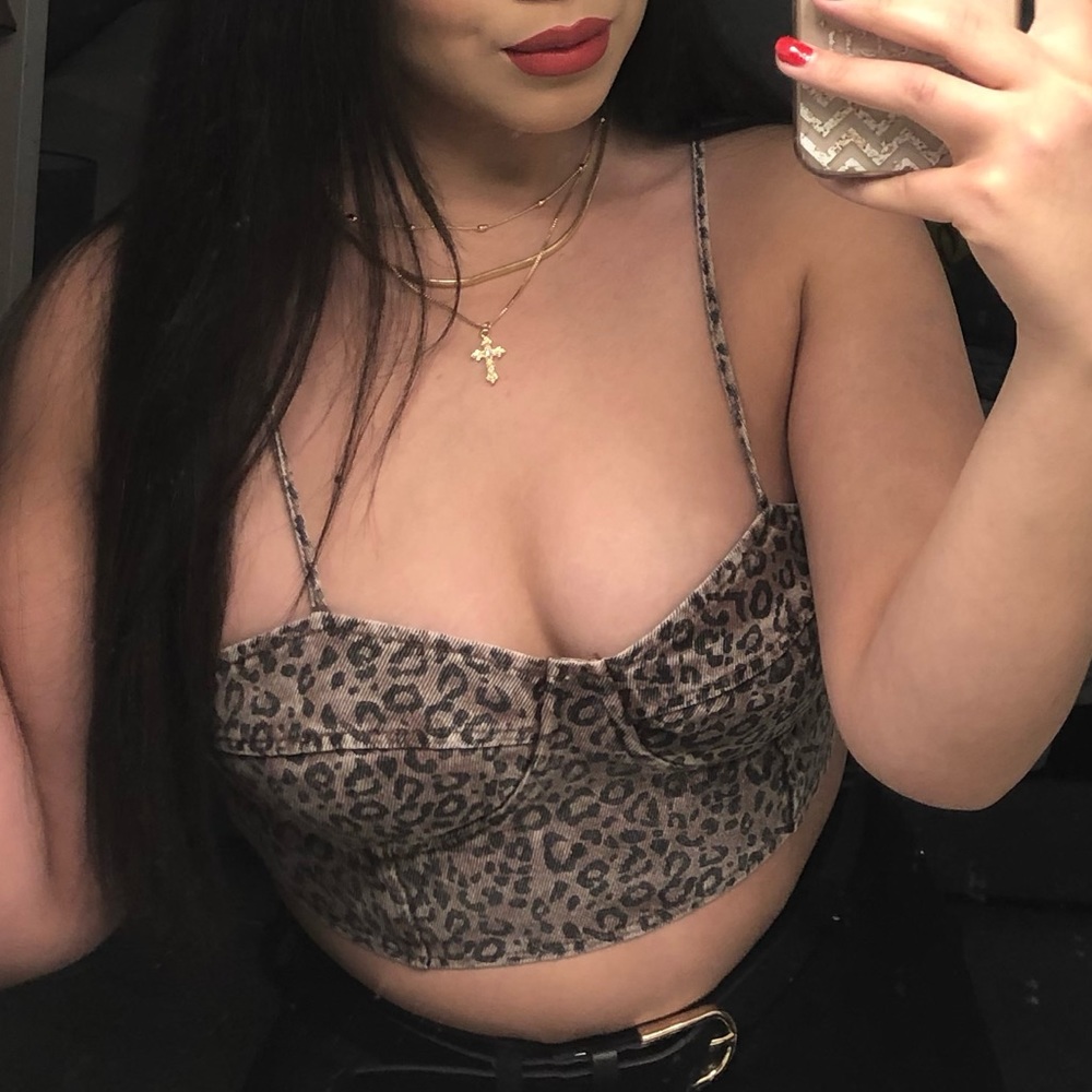 cheetah crop top